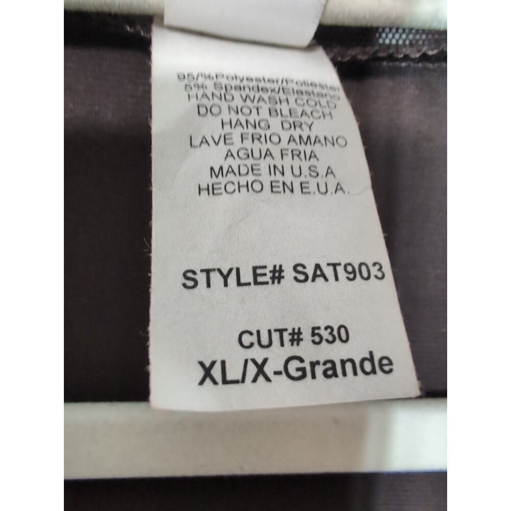 Vtg Solar‎ Mesh Cardigan Blouse Abstract Metallic Y2K Women's XL Elegant (1040) - Picture 4 of 5